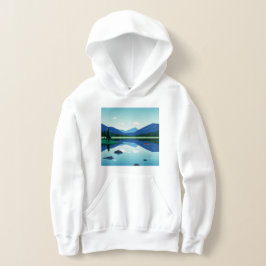Paisaje montañoso de un lago