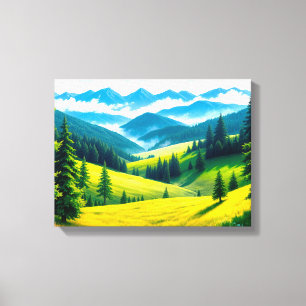 Paisaje nº 4, impresión en lienzo de la serie Pais