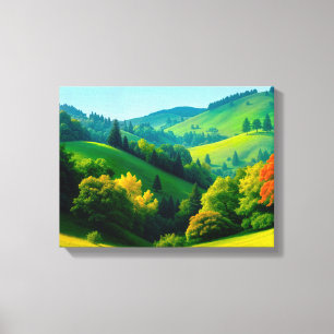 Paisaje No. 2, Impresión en Lienzo de la Serie de