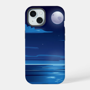 Paisaje nocturno con mar