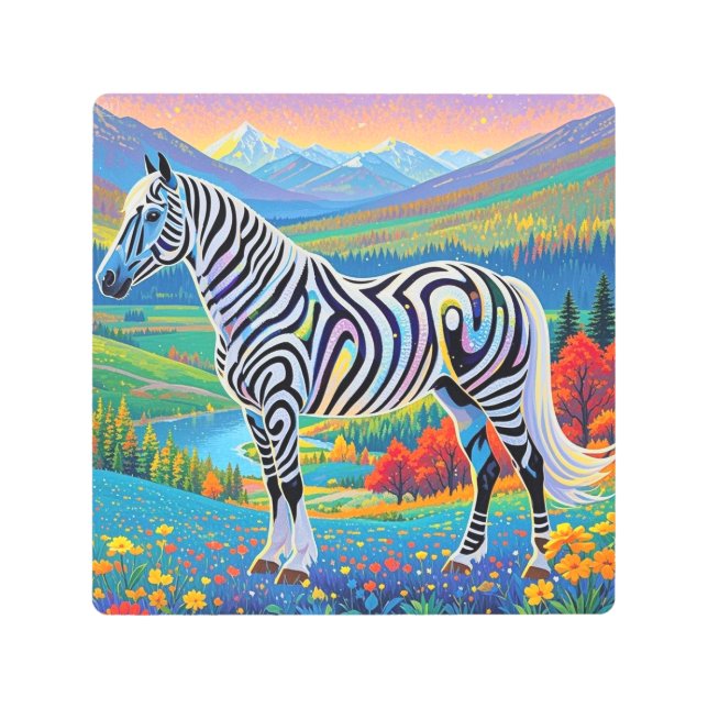 Paisaje nocturno de ensueño Resumen Arte de pared (Anverso)