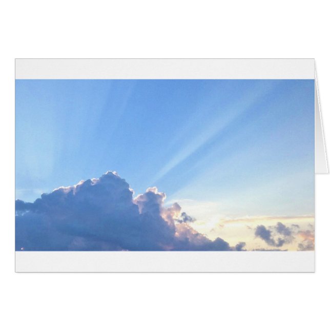 Paisaje nublado, tarjeta (Anverso (Horizontal))