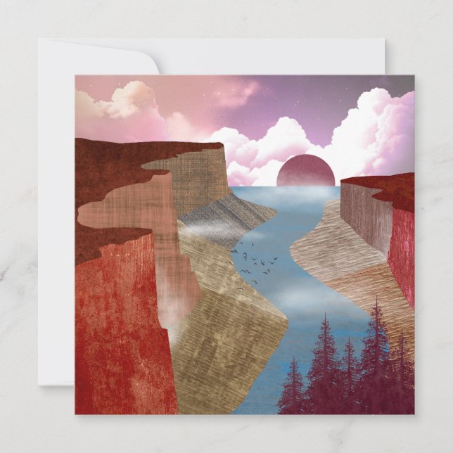 Paisaje oceánico de Canyon (Anverso)