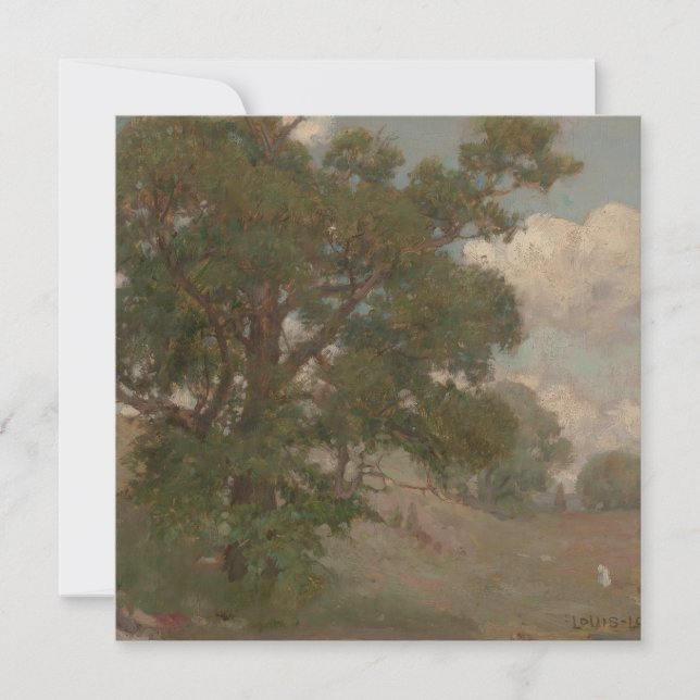 Paisaje pastoral Louis Loeb (americano, 1866-1909) (Anverso)