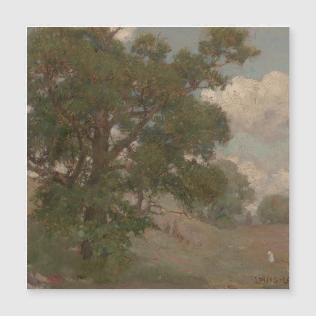 Paisaje pastoral Louis Loeb (americano, 1866-1909) (Anverso)