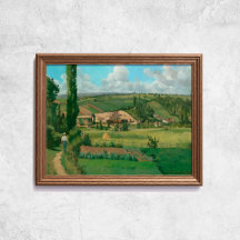Paisaje Pissarro Arte Famoso Les Patis