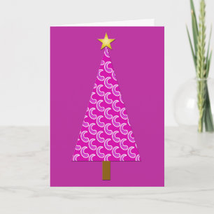 Paisaje púrpura árbol de Navidad moderno