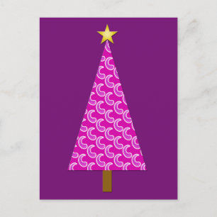 Paisaje púrpura árbol de Navidad moderno