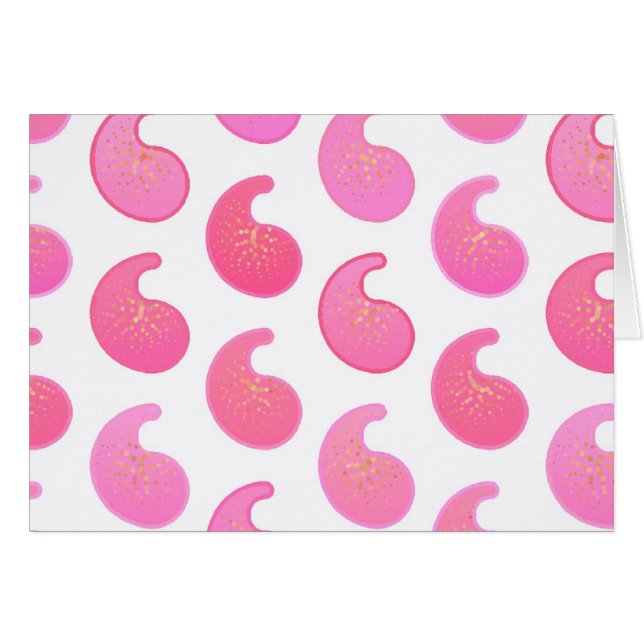 Paisaje rosa de menta sobre blanco (Anverso (Horizontal))