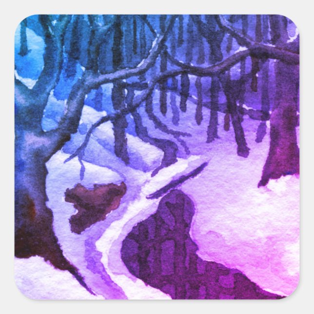 Paisaje rústico y Pegatina de la naturaleza (Anverso)