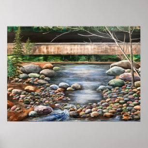 Paisaje The Brook Arte Original Pintado a Mano