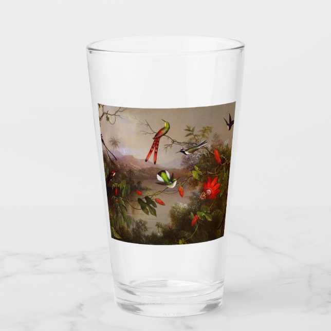 Paisaje tropical con 10 Hummingbirds Heade (Anverso)