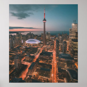 Paisaje urbano del centro de Toronto, arte del cen