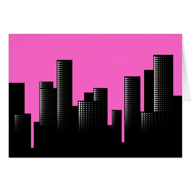 paisaje urbano rosa (Anverso (Horizontal))