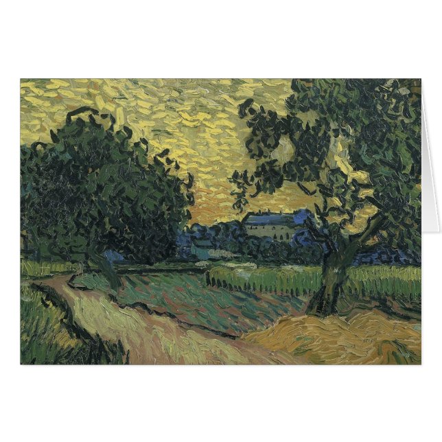 Paisaje Van Gogh en Twilight (Anverso (Horizontal))