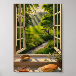 paisaje verde Luz solar cálida arte de descarga di