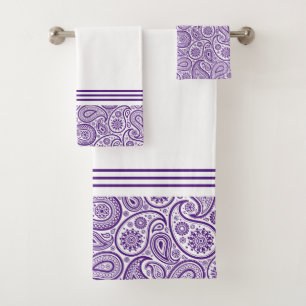 Paisajes blancos y violetas con rayas