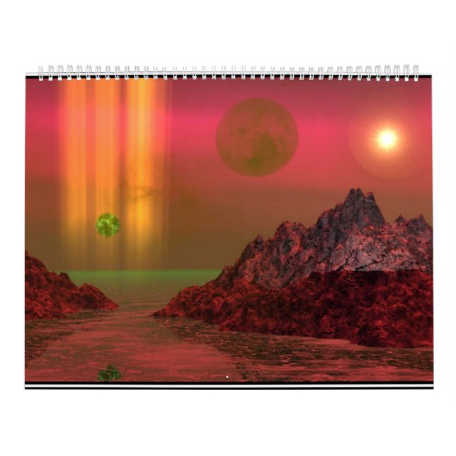 Paisajes de fantasía del calendario (Tapa)