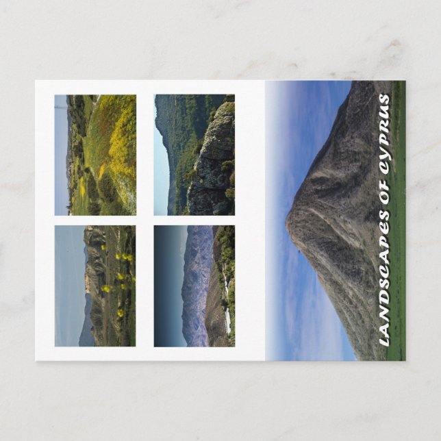 Paisajes de la postal de chipre (Anverso)