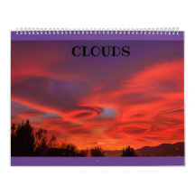 paisajes de nubes en el calendario