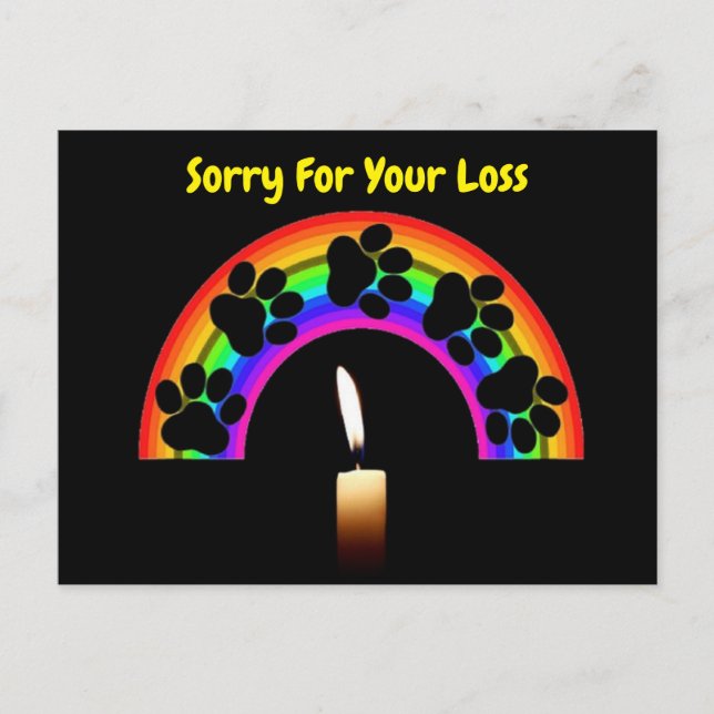 Paisajes de postales sobre arcoiris con velas, lo  (Anverso)