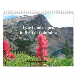 Paisajes épicos en el calendario de Columbia Britá