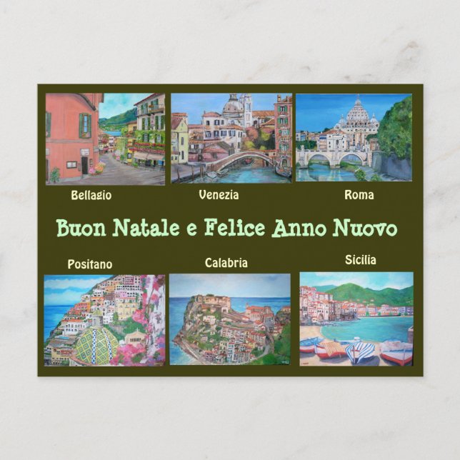 Paisajes italianos - Postales (Anverso)