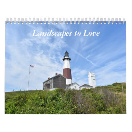 Paisajes para amar el calendario de pared