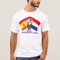 Países Bajos contra la camiseta 2010 del fútbol de