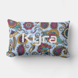 Paisley Colorful, Cojín decorativo con nombre