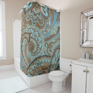 Paisley Damask - Cortina de ducha
