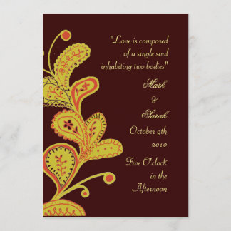 Paisley deja la invitación a la boda del chocolate