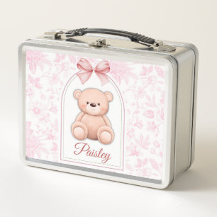 Paisley Diseño de guardería de osito rosado pers