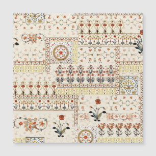 Paisley floral mogol: Elegancia digital étnica.