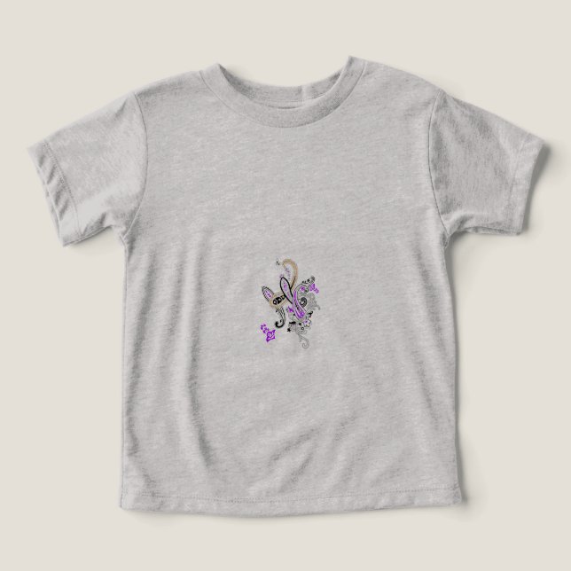 Paisley Floral Motif – Boho White Purple Orange  (Diseño delantero )