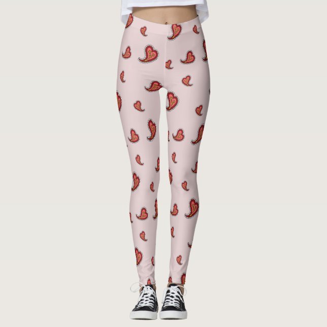 Paisley Heart Leggings (Anverso)