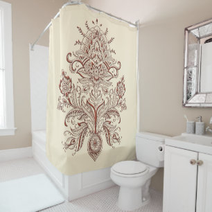 Paisley indio - Cortina de ducha