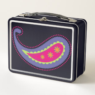 Paisley morada y rosa
