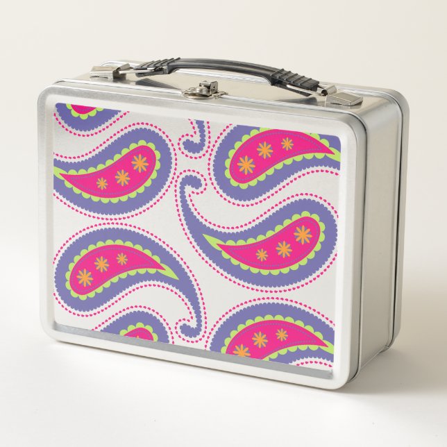 Paisley morada y rosa (Anverso)