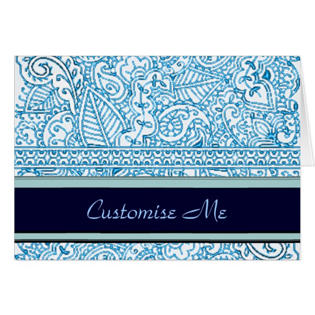 Paisley Passion - Azul (Henna) (Anverso (Horizontal))
