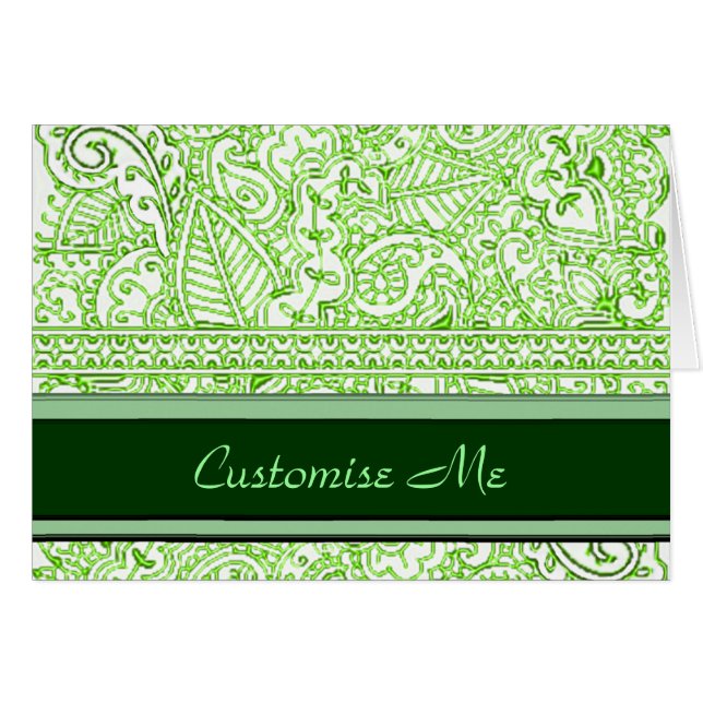 Paisley Passion - Green (Henna) (Anverso (Horizontal))