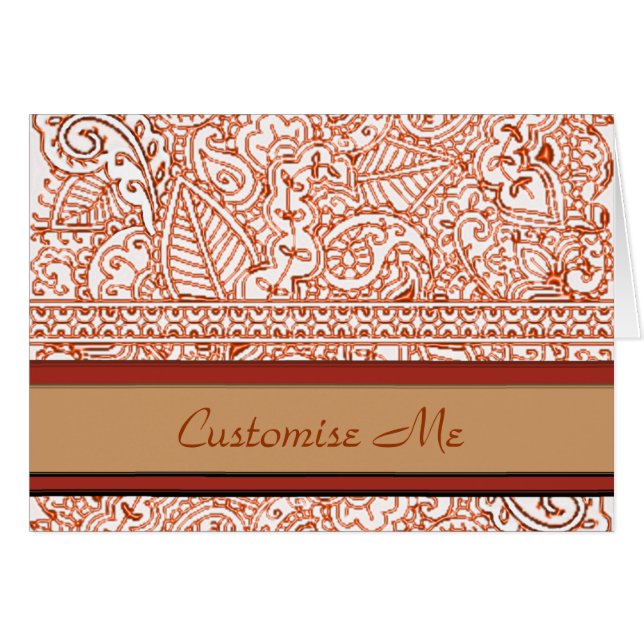 Paisley Passion - Naranja (Henna) (Anverso (Horizontal))