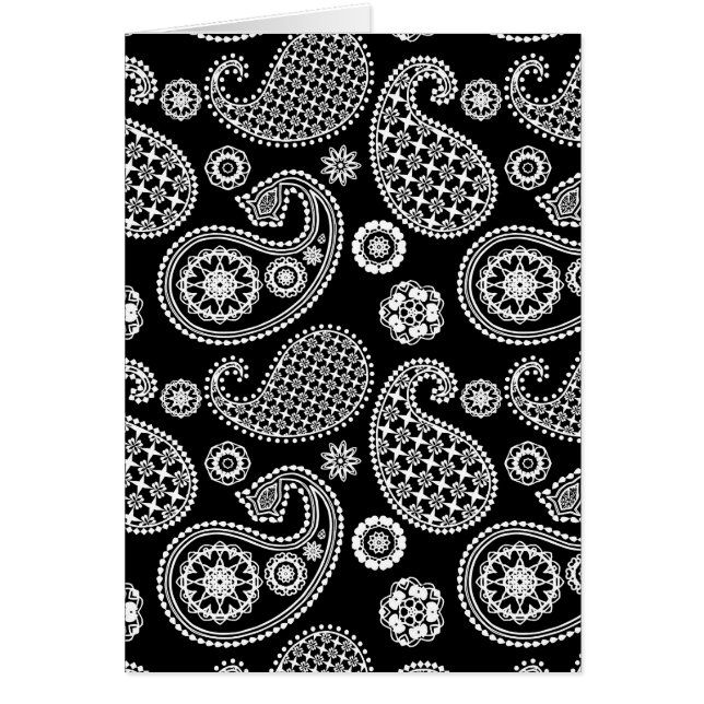 Paisley pattern, Black and White (Frente)