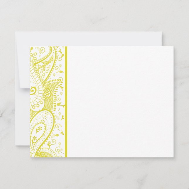 Paisley Pattern RSVP (Anverso)