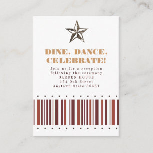 Paisley raya la tarjeta de la recepción o de