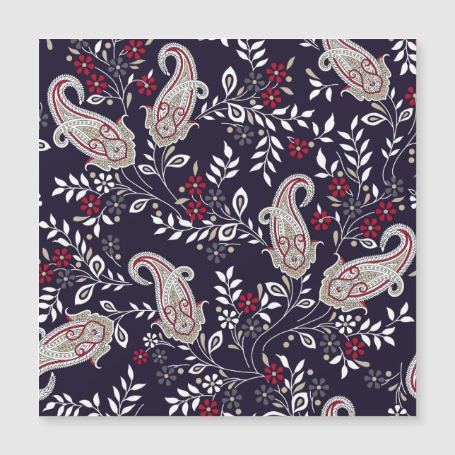 Paisley tradicional india, patrón sin fisuras. (Anverso)