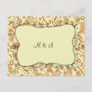 Paisley Vines Naranja RSVP