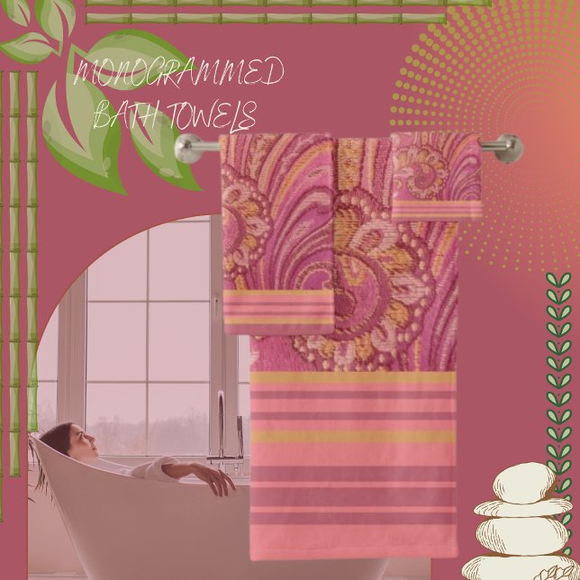 Paisley y Stripes Oro rosa y Naranja (Subido por el creador)