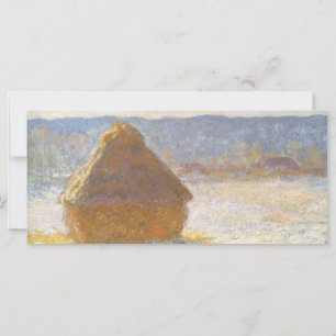 Pajar en la mañana, efecto de nieve por Claude Mon