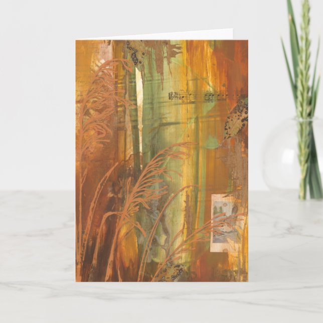 Pajarera del otoño de la tarjeta de felicitación: (Anverso)